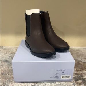 AEROSOLES Women's Dark Brown Ankle Booties